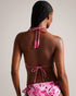 ALANIAA-Swimwear-Holiday essentials: sun, sand and ALANIAA. Double up your beachside look with this classic halter neck style, whether you're lounging by the pool or riding the waves. Triangle bikini top Halter neck Floral print Striped tie fastening Tassel details Metal hardware Reversible- Ted Baker Romania